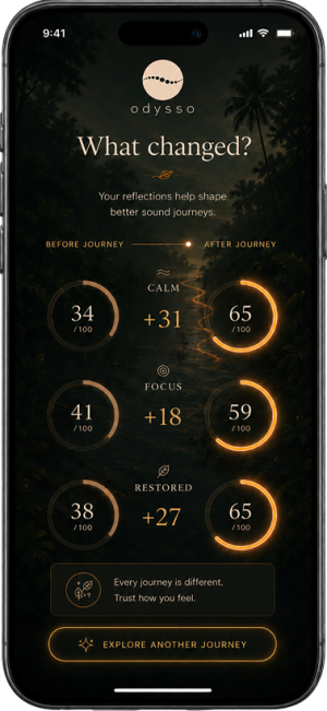 What changed? Your reflection helps shape better sound journeys